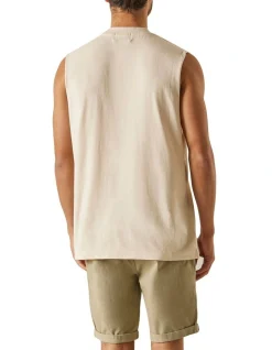 Article One Tonal Logo Muscle In Chalk 9 Article One Tonal Logo Muscle In Chalk -Coats Sales Store 950262310 4 720x928