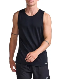 2XU Aero Tank In Black/Silver Reflective