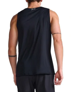 2XU Aero Tank In Black/Silver Reflective -Coats Sales Store 950980690 3 720x928