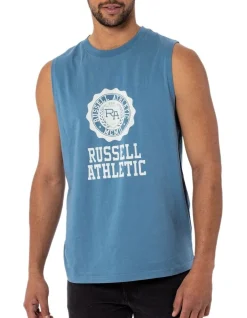 Russell Athletic Collegiate Muscle In Teal