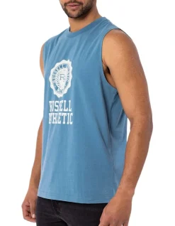 Russell Athletic Collegiate Muscle In Teal -Coats Sales Store 951262930 7 720x928