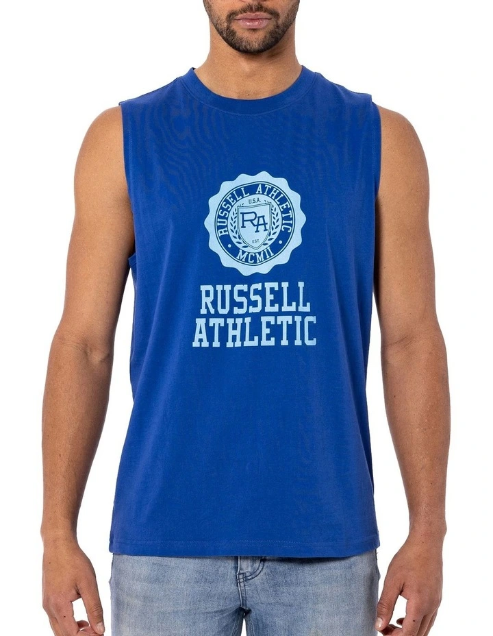 Russell Athletic Collegiate Muscle In Blue 3 Russell Athletic Collegiate Muscle In Blue