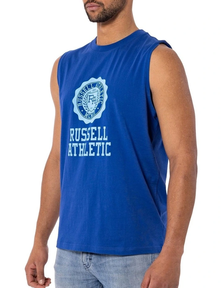 Russell Athletic Collegiate Muscle In Blue 4 Russell Athletic Collegiate Muscle In Blue - Image 2
