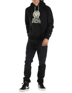 Russell Athletic Collegiate Hoodie In Black -Coats Sales Store 951288040 4 720x928