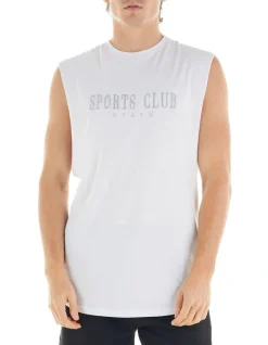 NYATH Sports Club Tank In White