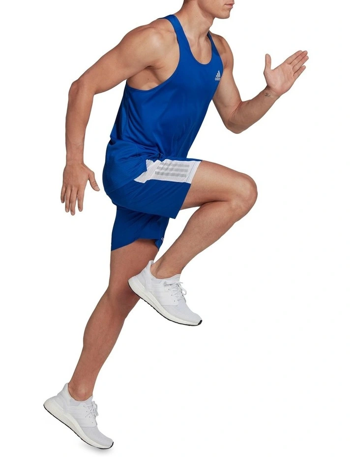 ADIDAS Own The Run Singlet In Blue 5 ADIDAS Own The Run Singlet In Blue - Image 3
