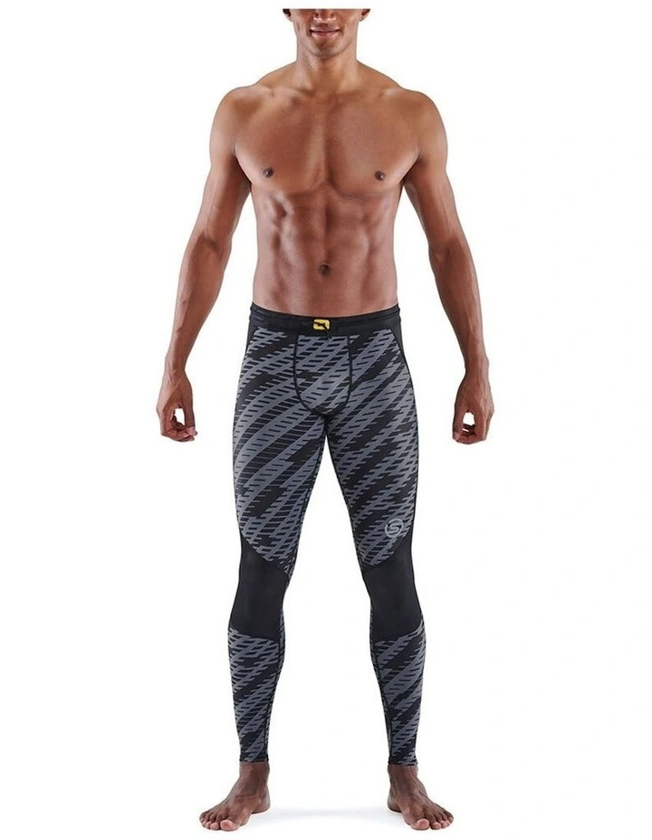 SKINS Compression Series 3 Long Tights In Black Geo 3 SKINS Compression Series 3 Long Tights In Black Geo