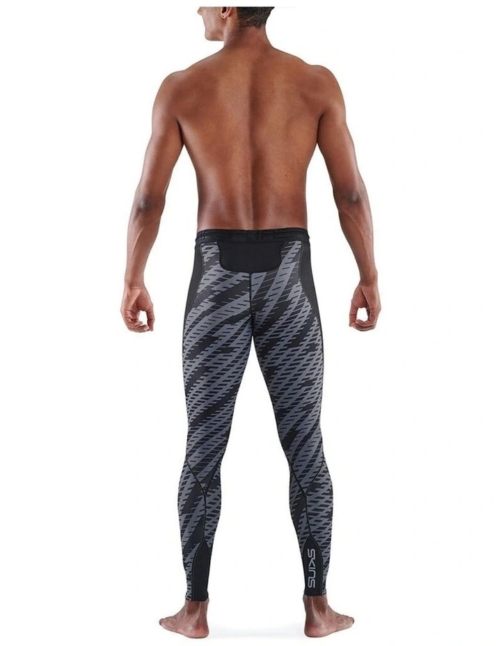SKINS Compression Series 3 Long Tights In Black Geo 4 SKINS Compression Series 3 Long Tights In Black Geo - Image 2
