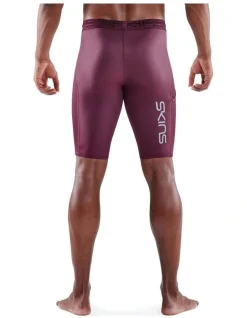 SKINS Series 3 Half Tights In Burgundy -Coats Sales Store 954930970 5 720x928