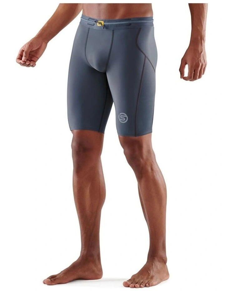 SKINS Compression Series 3 Half Tights In Charcoal 3 SKINS Compression Series 3 Half Tights In Charcoal