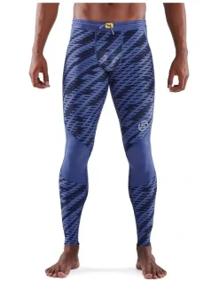 SKINS Series 3 Compression Long Tights Activewear In Blue