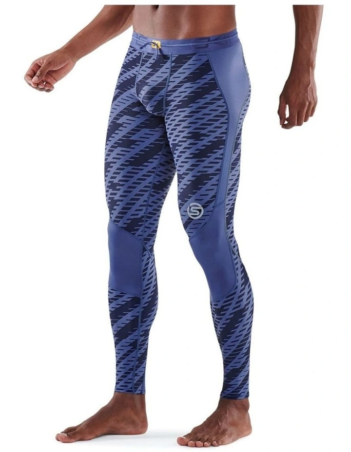 SKINS Series 3 Compression Long Tights Activewear In Blue 4 SKINS Series 3 Compression Long Tights Activewear In Blue - Image 2