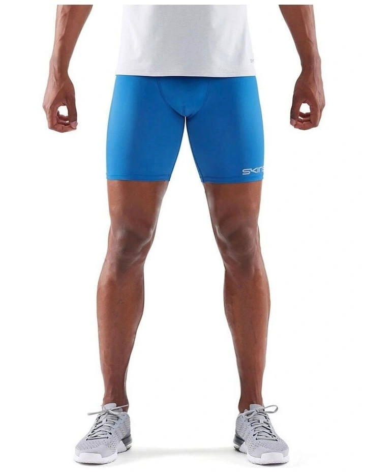 SKINS Compression DNAmic Force Half Tights 25cm In Blue 4 SKINS Compression DNAmic Force Half Tights 25cm In Blue - Image 2