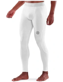 SKINS Compression Series 1 Active Long Tights In White