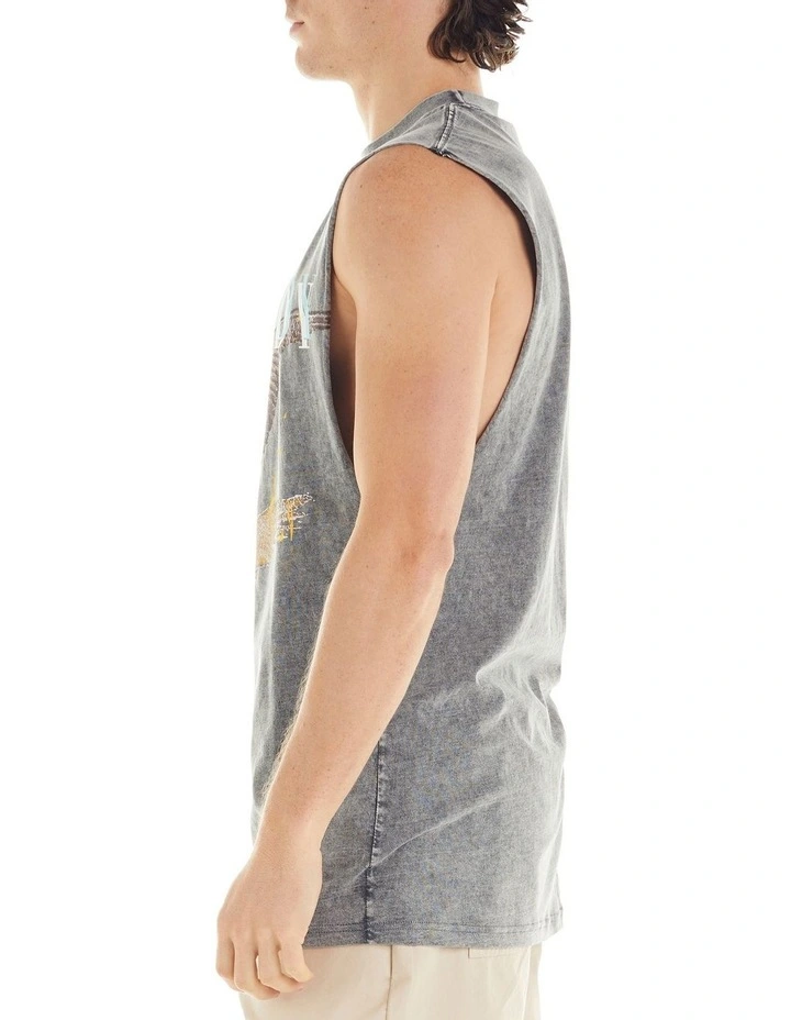 Nana Judy Flight Vintage Eagle Tank In Dark Acid Grey 4 Nana Judy Flight Vintage Eagle Tank In Dark Acid Grey - Image 2