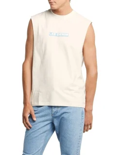 Lee Origins Baggy Muscle Tee In Cream