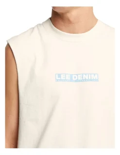 Lee Origins Baggy Muscle Tee In Cream -Coats Sales Store 956322370 4 720x928