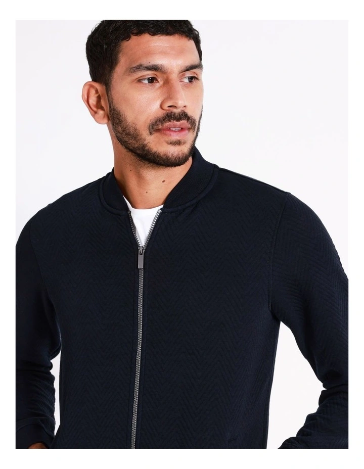 Blaq Jasper Zip Through Sweat In Navy 6 Blaq Jasper Zip Through Sweat In Navy - Image 4