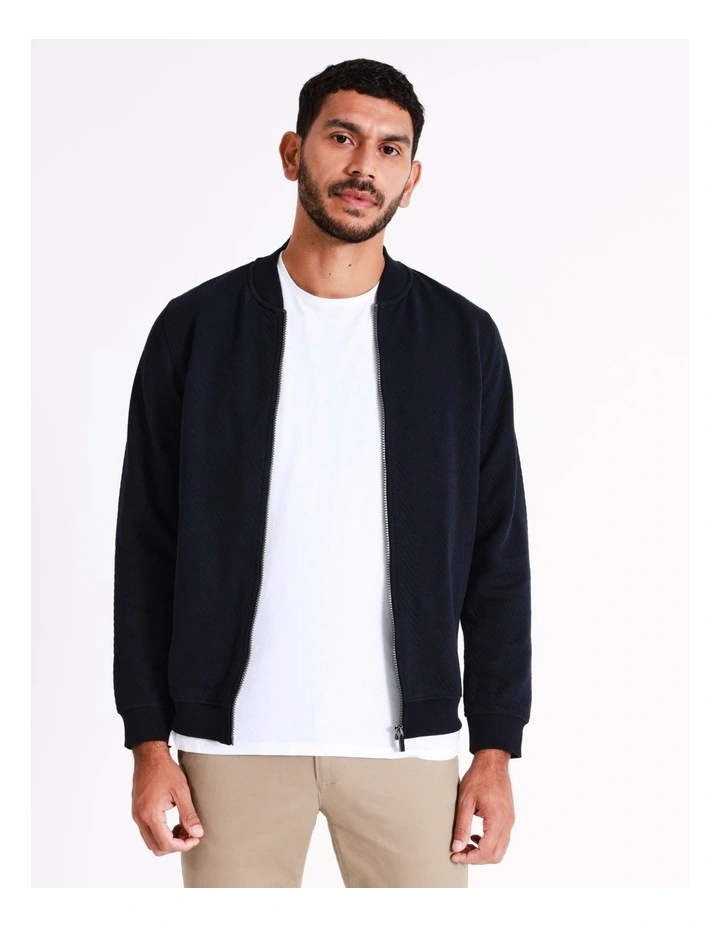 Blaq Jasper Zip Through Sweat In Navy 9 Blaq Jasper Zip Through Sweat In Navy - Image 7