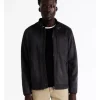 Blaq Sebastian Sueded Bomber Jacket In Navy