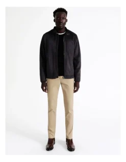 Blaq Sebastian Sueded Bomber Jacket In Navy -Coats Sales Store 956583460 5 720x928