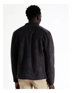 Blaq Sebastian Sueded Bomber Jacket In Navy -Coats Sales Store 956583460 6 720x928