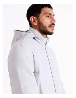 Blaq Hunter Hooded Puffer Jacket In Grey -Coats Sales Store 956584630 7 720x928