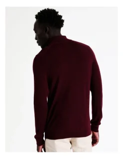 Blaq Australian Merino 1/4 Zip Knit In Red 13 Blaq Australian Merino 1/4 Zip Knit In Red -Coats Sales Store 956606500 6 720x928