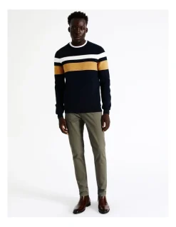 Blaq Hugo Engineered Stripe Knit In Beige -Coats Sales Store 956606860 7 720x928