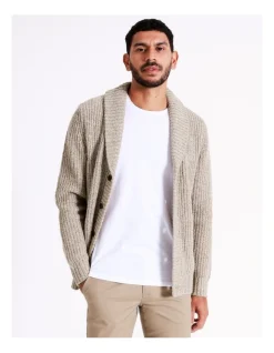 Blaq Noah Shawl Collar Cardigan In Beige -Coats Sales Store 956607130 2 720x928