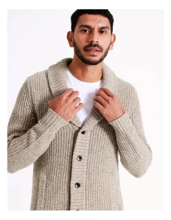Blaq Noah Shawl Collar Cardigan In Beige -Coats Sales Store 956607130 3 720x928