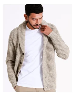Blaq Noah Shawl Collar Cardigan In Beige -Coats Sales Store 956607130 5 720x928