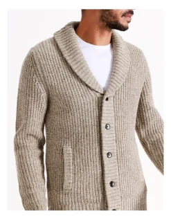 Blaq Noah Shawl Collar Cardigan In Beige -Coats Sales Store 956607130 7 720x928