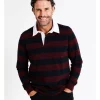 Reserve Clyde Stripe Rugby Top In Red -Coats Sales Store 956984050 1 720x928