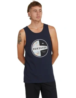 Quiksilver Jungle Drum Tank In Navy Blazer