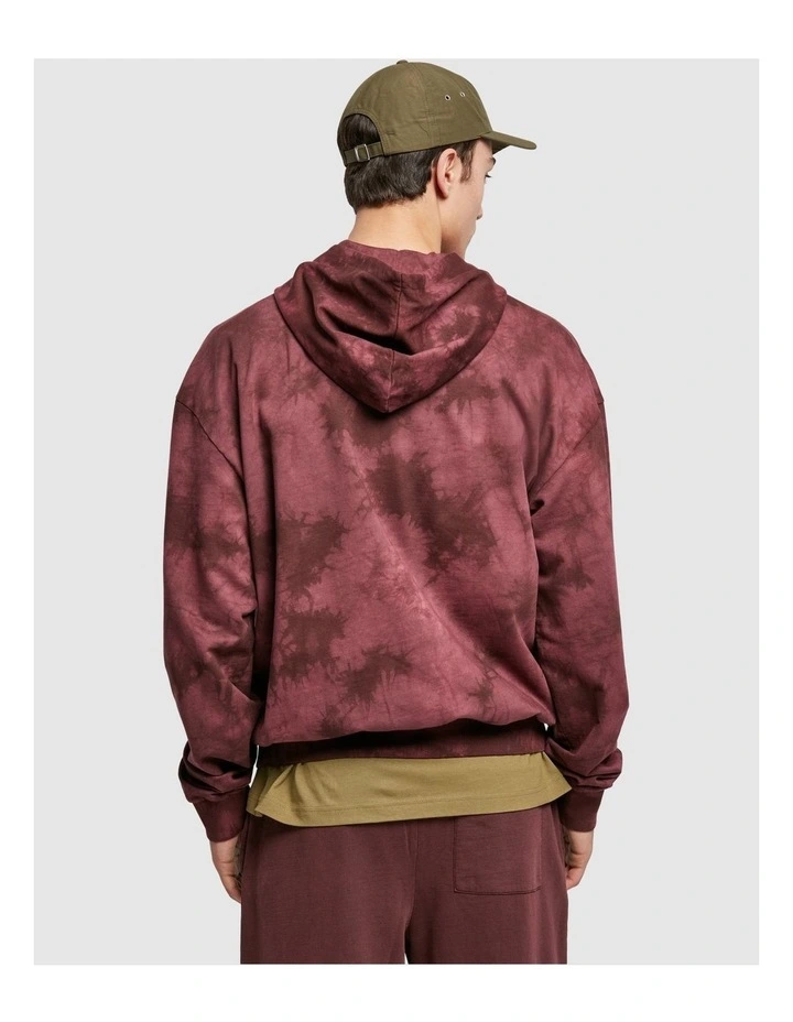 URBAN CLASSICS Tie Dyed Hoody In Red 4 URBAN CLASSICS Tie Dyed Hoody In Red - Image 2