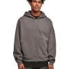 URBAN CLASSICS Organic 90's Zip Hoody In Dark Shadow -Coats Sales Store 959634460 1 720x928