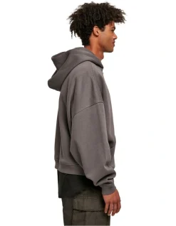 URBAN CLASSICS Organic 90's Zip Hoody In Dark Shadow -Coats Sales Store 959634460 4 720x928