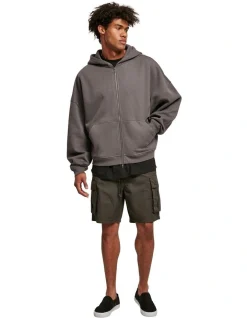 URBAN CLASSICS Organic 90's Zip Hoody In Dark Shadow -Coats Sales Store 959634460 5 720x928