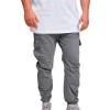 URBAN CLASSICS Cuffed Cargo Jogging Pants In Dark Grey