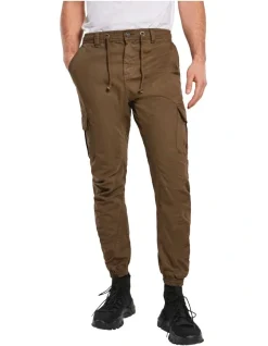 URBAN CLASSICS Cuffed Cargo Jogging Pants In Dark Ground