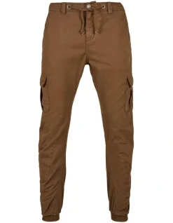 URBAN CLASSICS Cuffed Cargo Jogging Pants In Dark Ground -Coats Sales Store 959638240 5 720x928