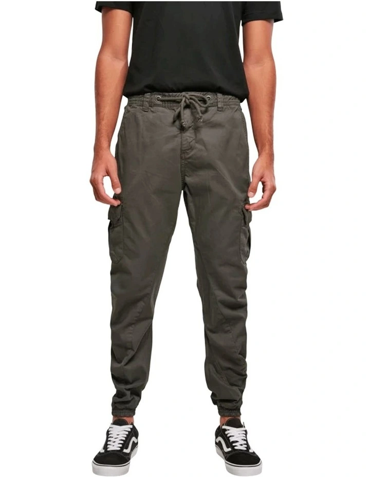 URBAN CLASSICS Cuffed Cargo Jogging Pants In Magnet 3 URBAN CLASSICS Cuffed Cargo Jogging Pants In Magnet