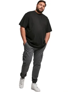 URBAN CLASSICS Washed Cargo Twill Jogging Pants In Dark Shadow -Coats Sales Store 959638960 4 720x928