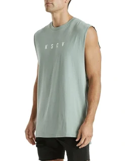 KSCY Join Step Hem Muscle Tank Top In Sage -Coats Sales Store 959657860 3 720x928