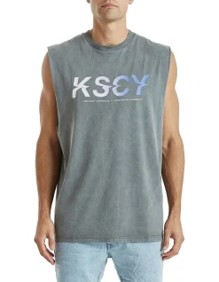 KSCY Veil Relaxed Muscle In Charcoal