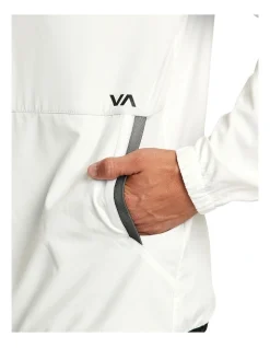RVCA Yogger Zip-Up Hooded Jacket II In White -Coats Sales Store 960491260 5 720x928