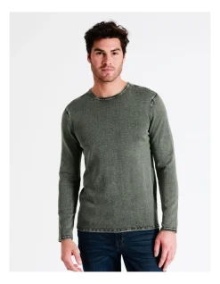 Maddox Cole Crew Pullover In Green
