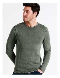 Maddox Cole Crew Pullover In Green -Coats Sales Store 960772240 3 720x928