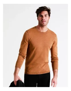 Maddox Cole Crew Pullover In Brown -Coats Sales Store 960772420 3 720x928